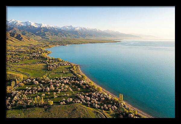 Issyk Kul Lake From Above