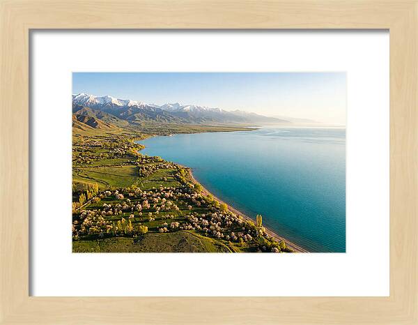 Issyk Kul Lake From Above