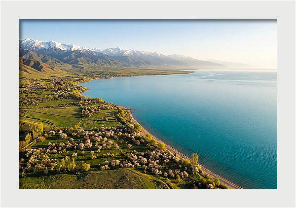 Issyk Kul Lake From Above