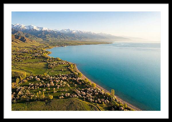 Issyk Kul Lake From Above