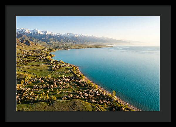 Issyk Kul Lake From Above