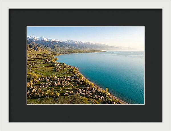 Issyk Kul Lake From Above