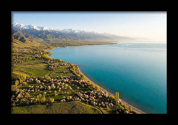 Issyk Kul Lake From Above