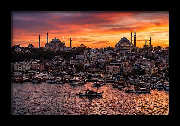 Istanbul Old City At Sunset