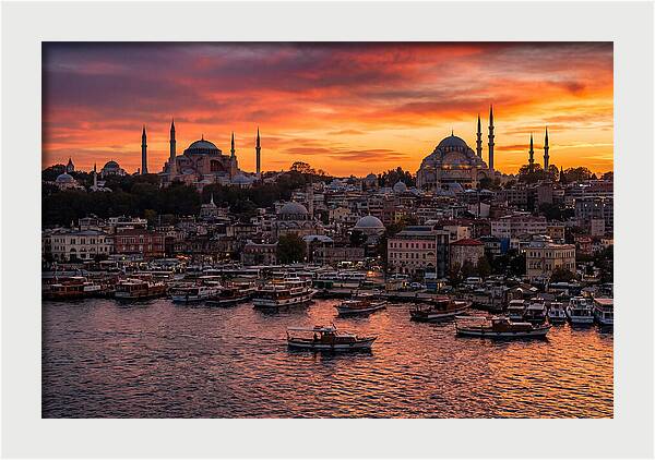 Istanbul Old City At Sunset