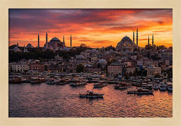 Istanbul Old City At Sunset