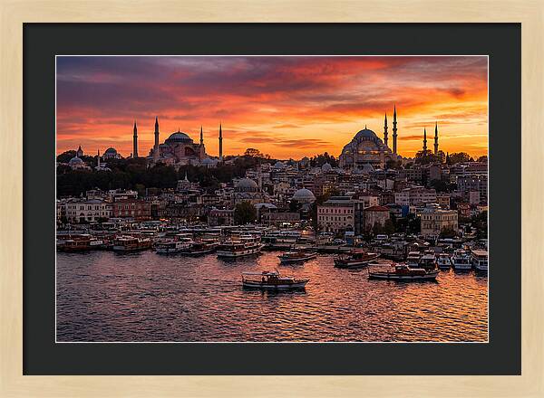 Istanbul Old City At Sunset