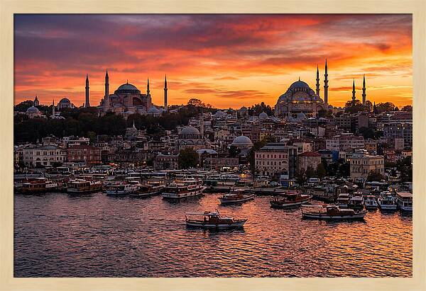Istanbul Old City At Sunset