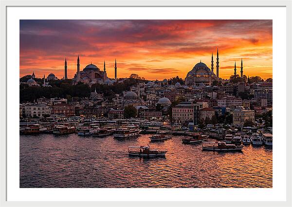 Istanbul Old City At Sunset