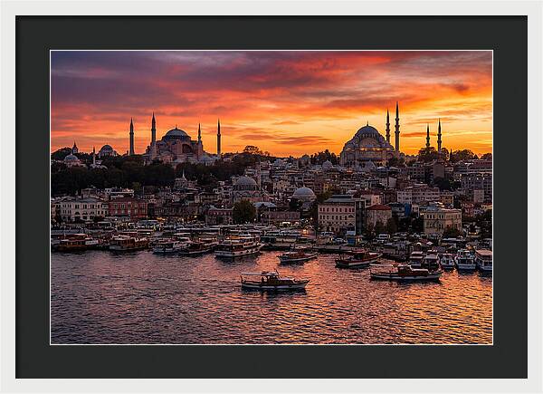 Istanbul Old City At Sunset