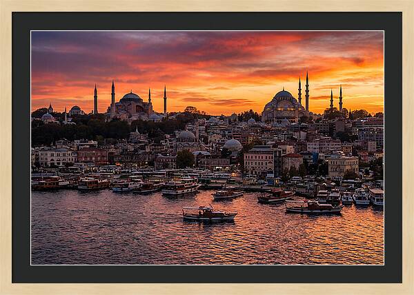Istanbul Old City At Sunset