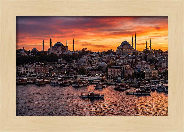 Istanbul Old City At Sunset