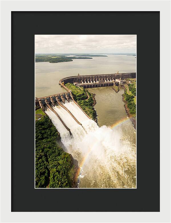 Itaipu Dam At Full Release