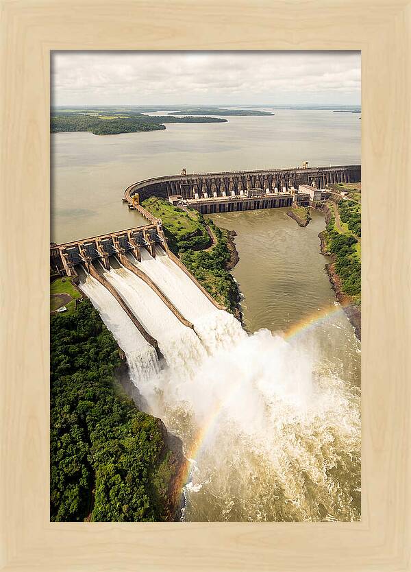 Itaipu Dam At Full Release