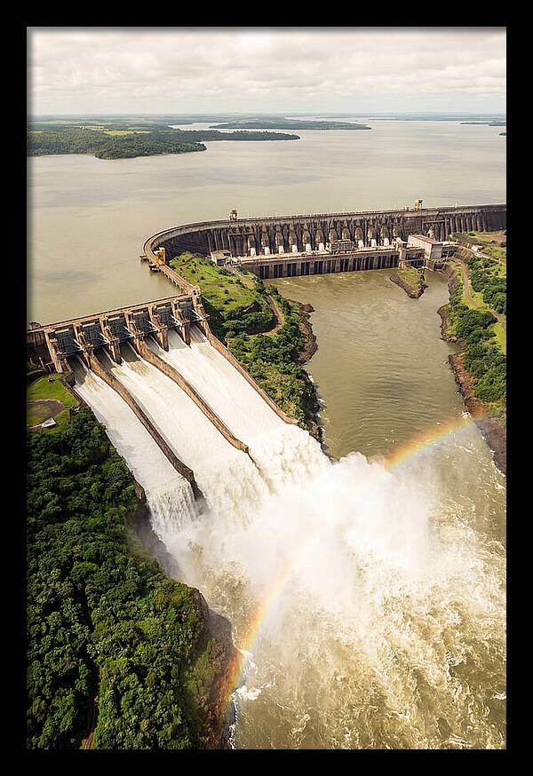Itaipu Dam At Full Release