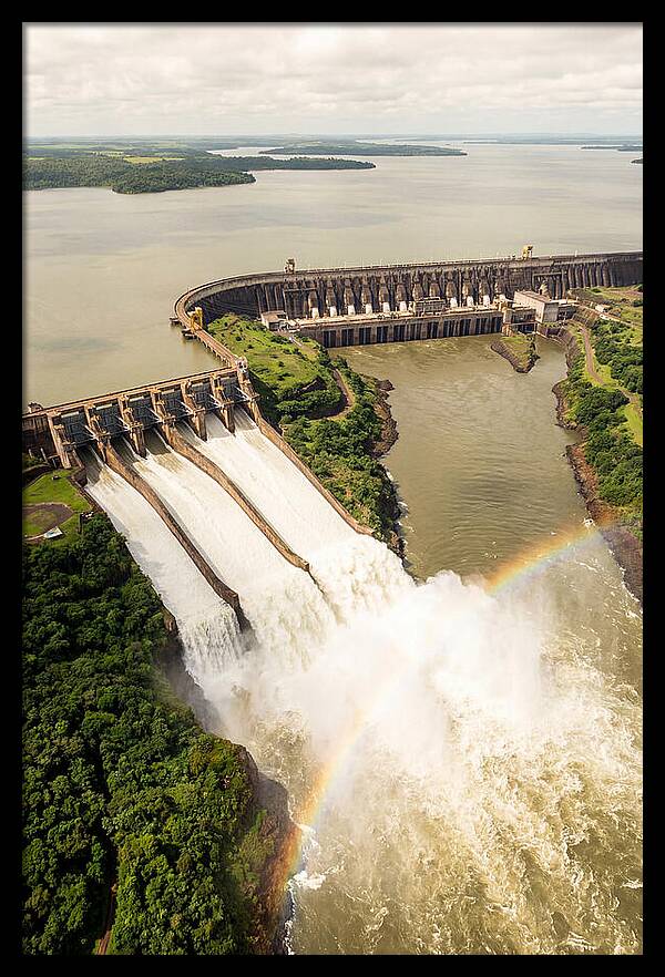Itaipu Dam At Full Release