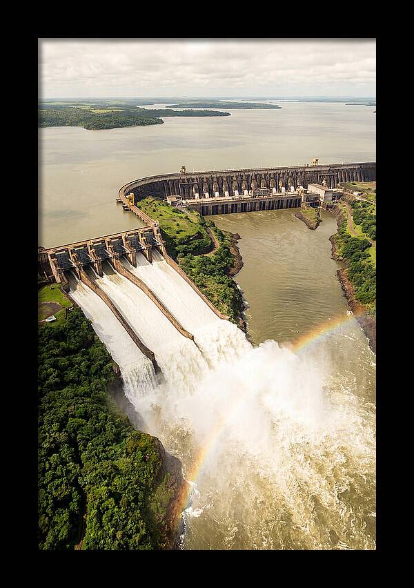 Itaipu Dam At Full Release