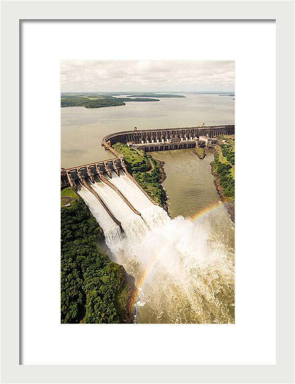 Itaipu Dam At Full Release