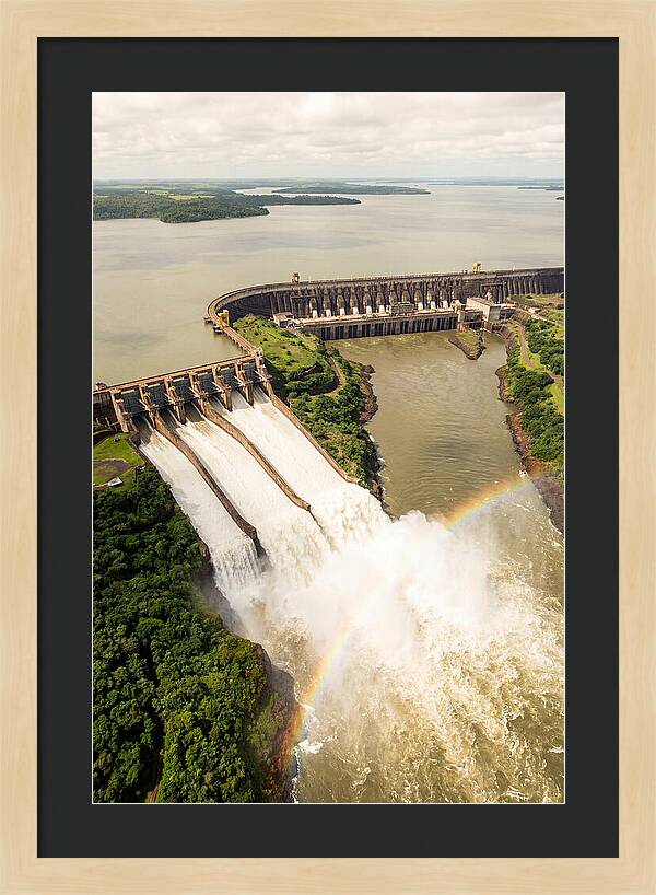 Itaipu Dam At Full Release