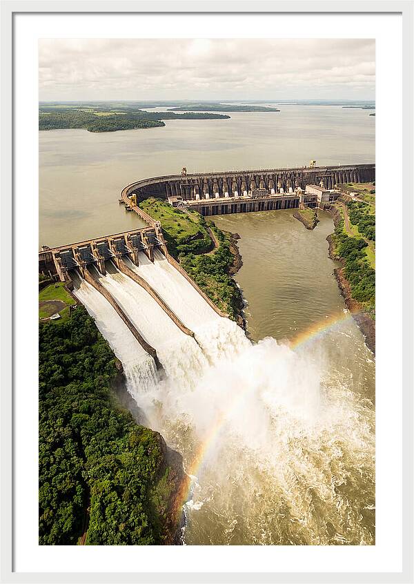 Itaipu Dam At Full Release