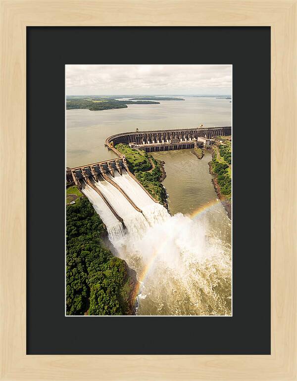 Itaipu Dam At Full Release