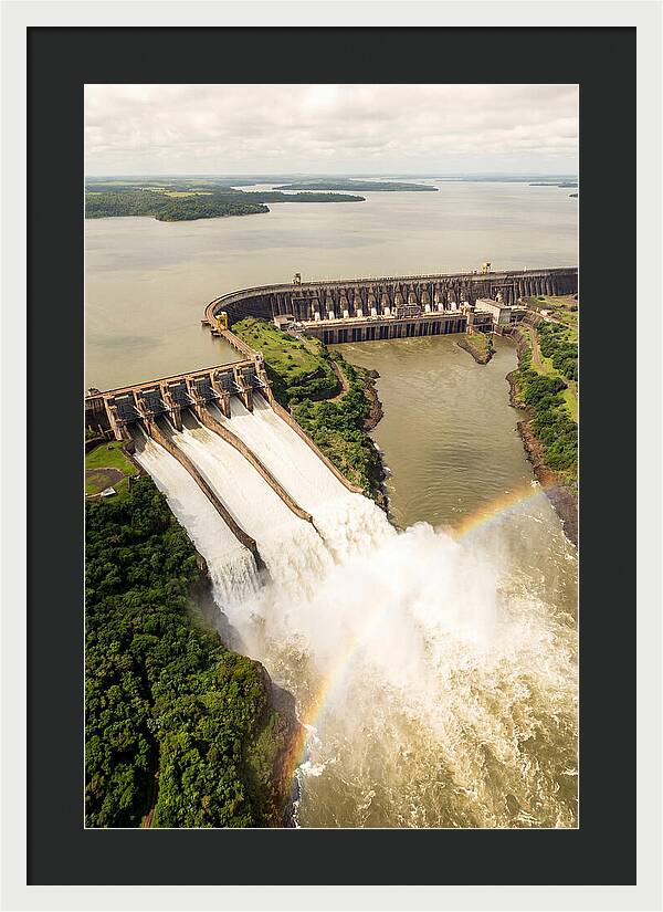 Itaipu Dam At Full Release