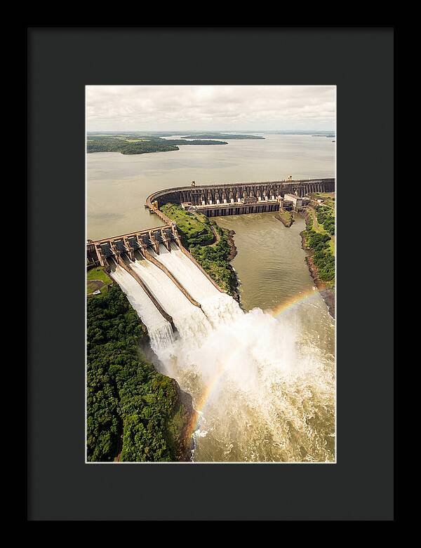 Itaipu Dam At Full Release