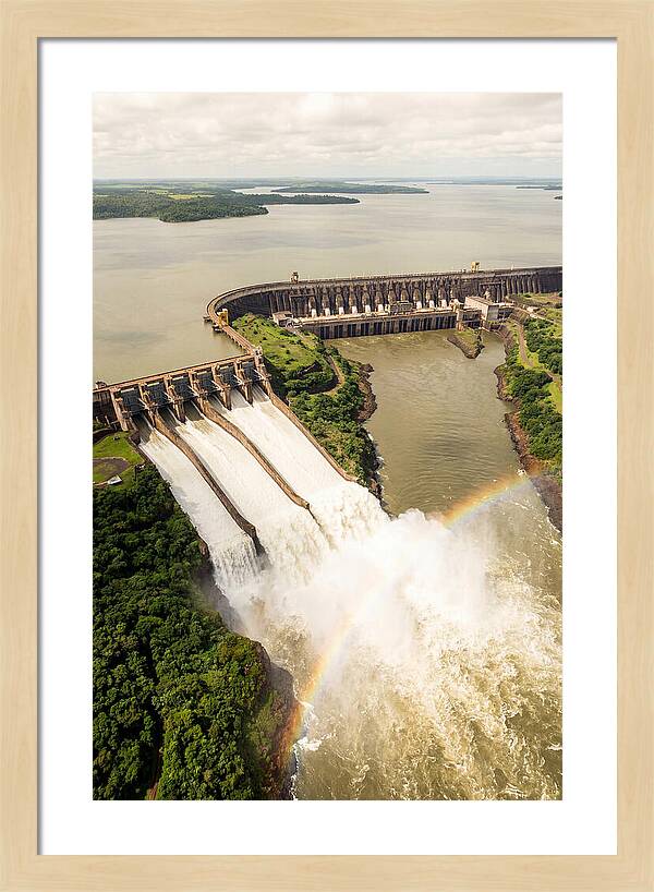 Itaipu Dam At Full Release