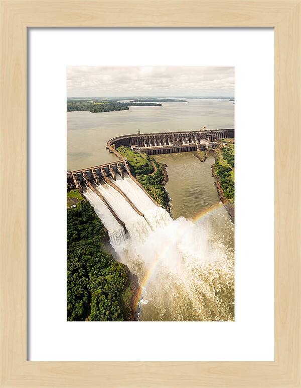 Itaipu Dam At Full Release