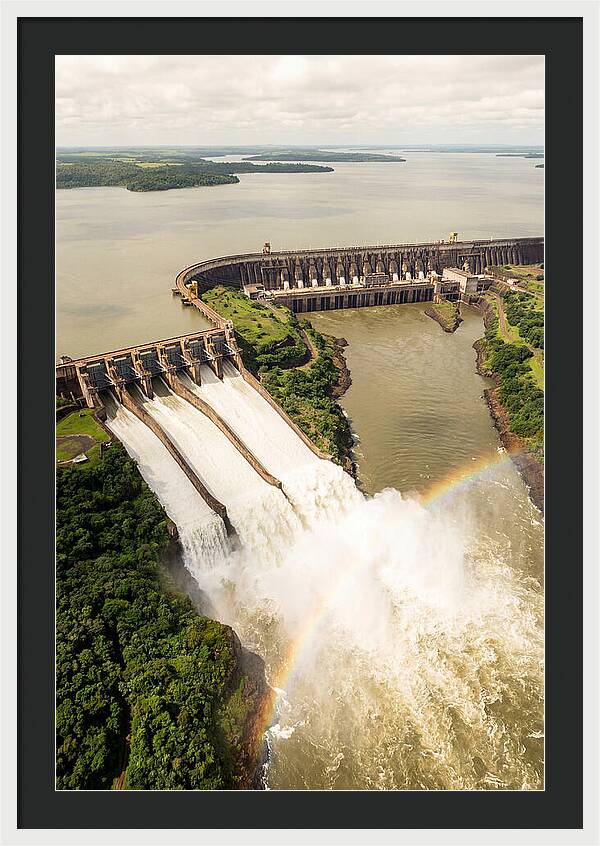 Itaipu Dam At Full Release