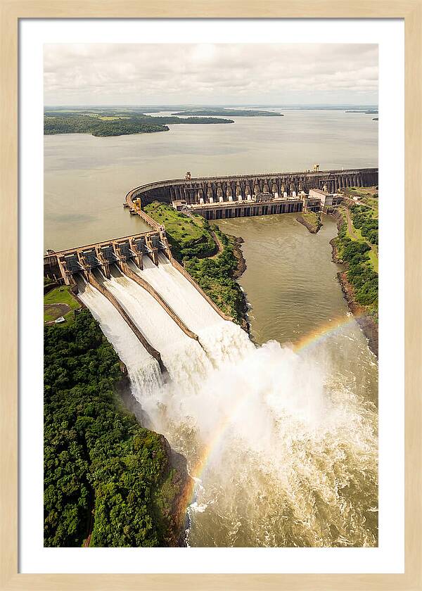Itaipu Dam At Full Release