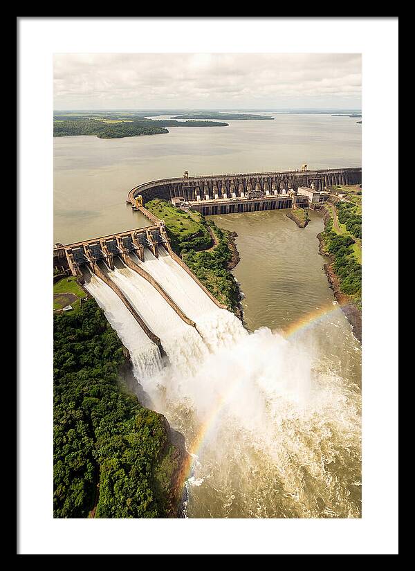 Itaipu Dam At Full Release