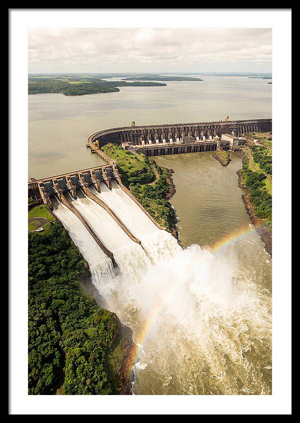 Itaipu Dam At Full Release