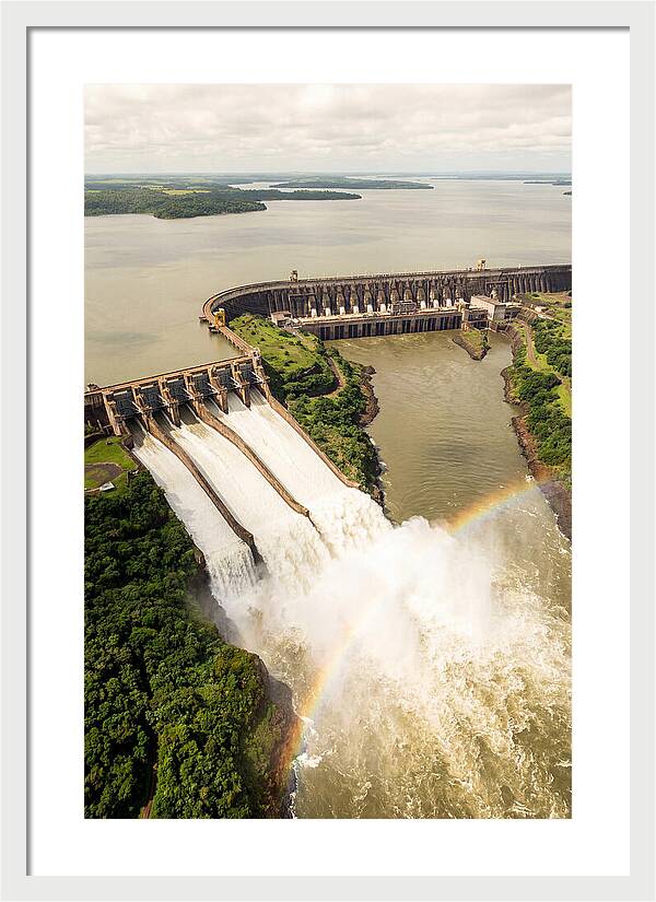 Itaipu Dam At Full Release