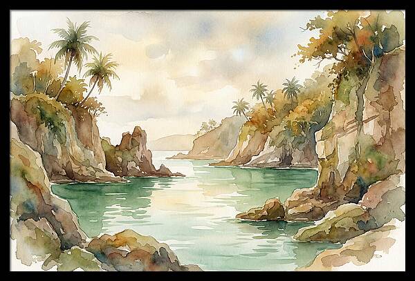 Jade Colored Tropical Lagoon