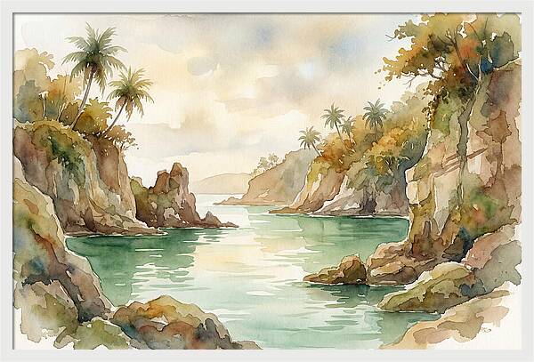 Jade Colored Tropical Lagoon