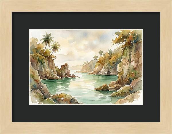Jade Colored Tropical Lagoon