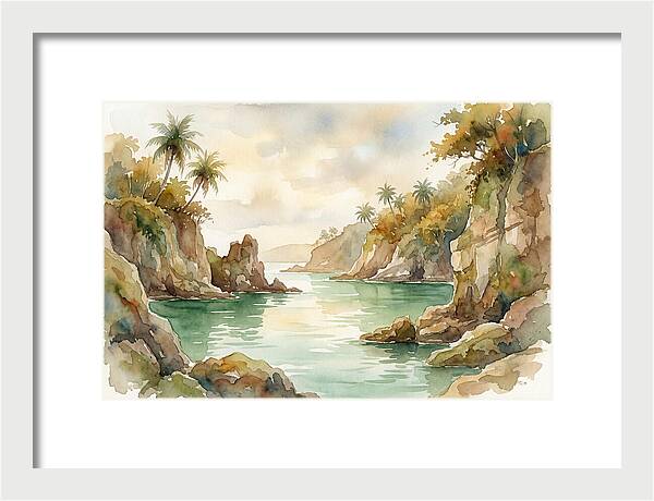 Jade Colored Tropical Lagoon