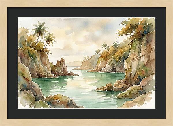 Jade Colored Tropical Lagoon