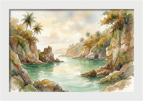 Jade Colored Tropical Lagoon