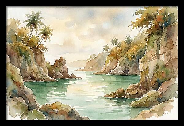 Jade Colored Tropical Lagoon