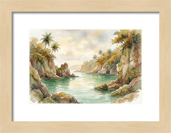 Jade Colored Tropical Lagoon