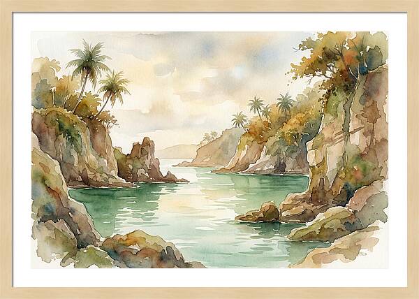 Jade Colored Tropical Lagoon