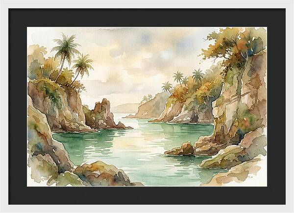 Jade Colored Tropical Lagoon