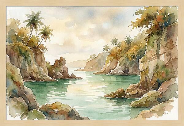 Jade Colored Tropical Lagoon