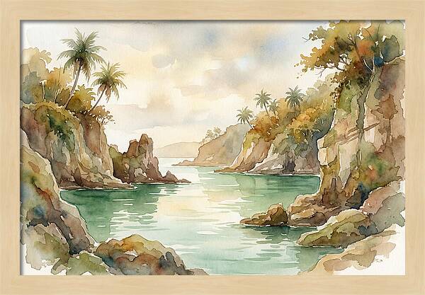 Jade Colored Tropical Lagoon