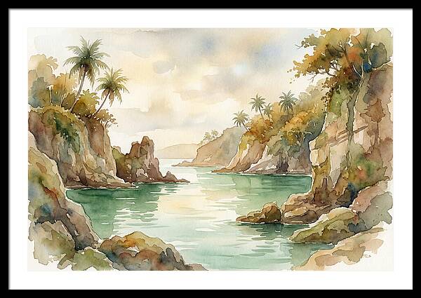 Jade Colored Tropical Lagoon