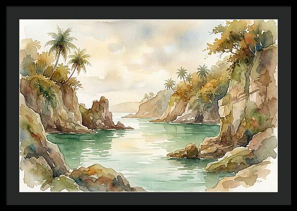 Jade Colored Tropical Lagoon