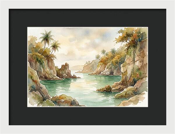 Jade Colored Tropical Lagoon