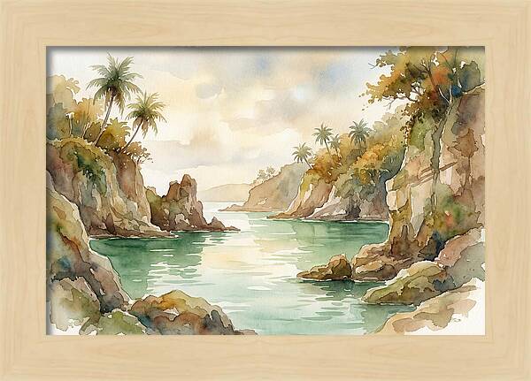 Jade Colored Tropical Lagoon